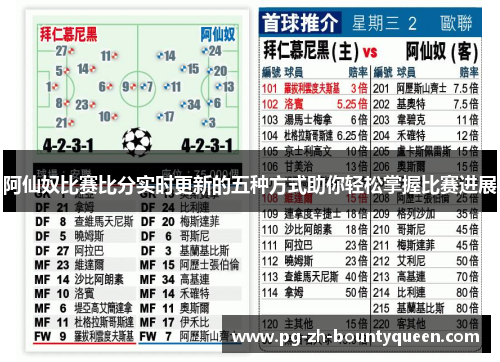 阿仙奴比赛比分实时更新的五种方式助你轻松掌握比赛进展 阿仙奴比赛比分实时更新的五种方式助你轻松掌握比赛进展